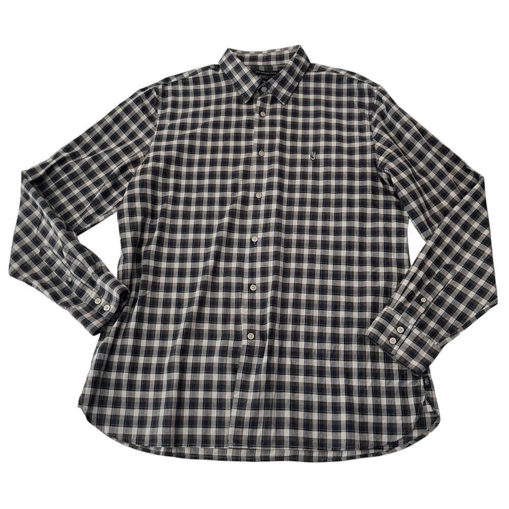 John Varvatos Star USA Plaid‎ Button Down Shirt-W415P4B